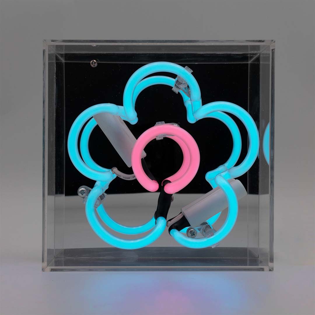 'Daisy' Mini Glass Neon Sign