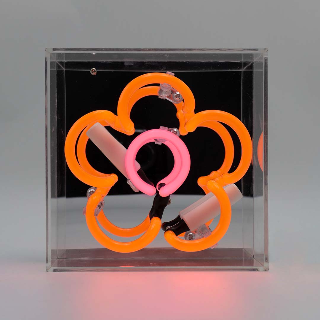 'Daisy' Mini Glass Neon Sign