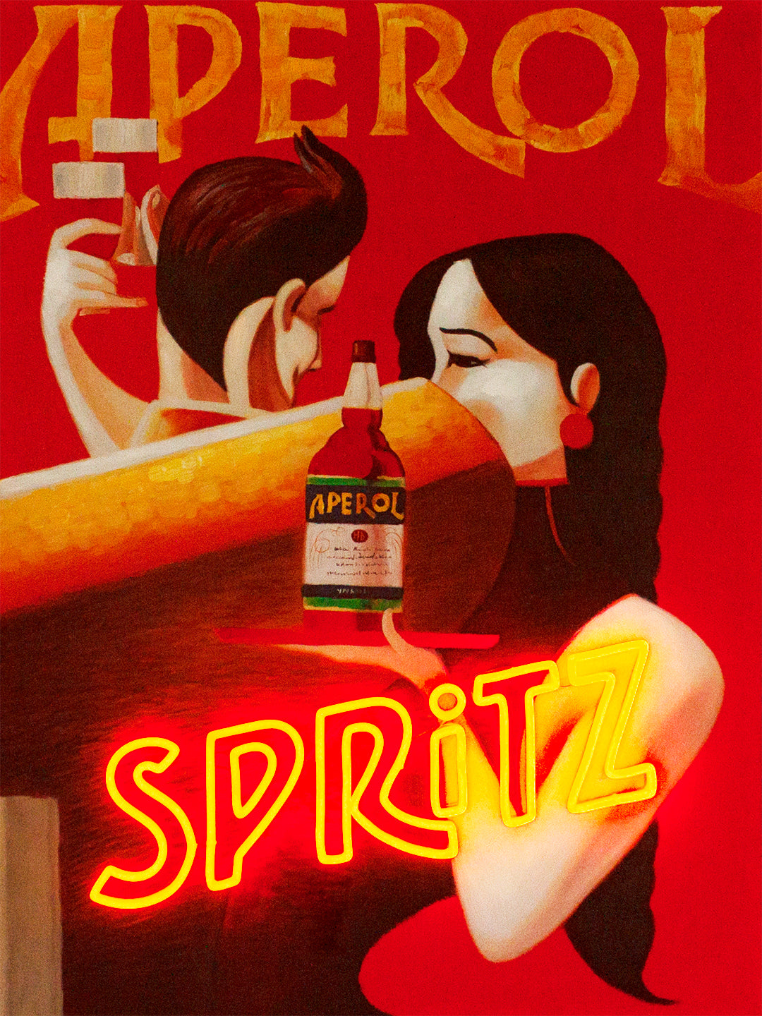 Aperol Spritz Neon Wall Art