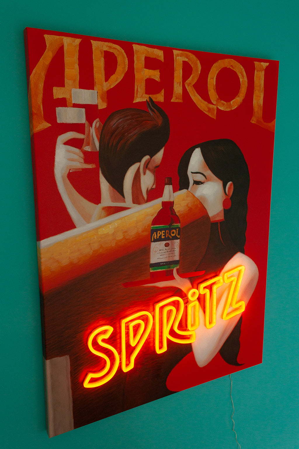 Aperol Spritz Neon Wall Art