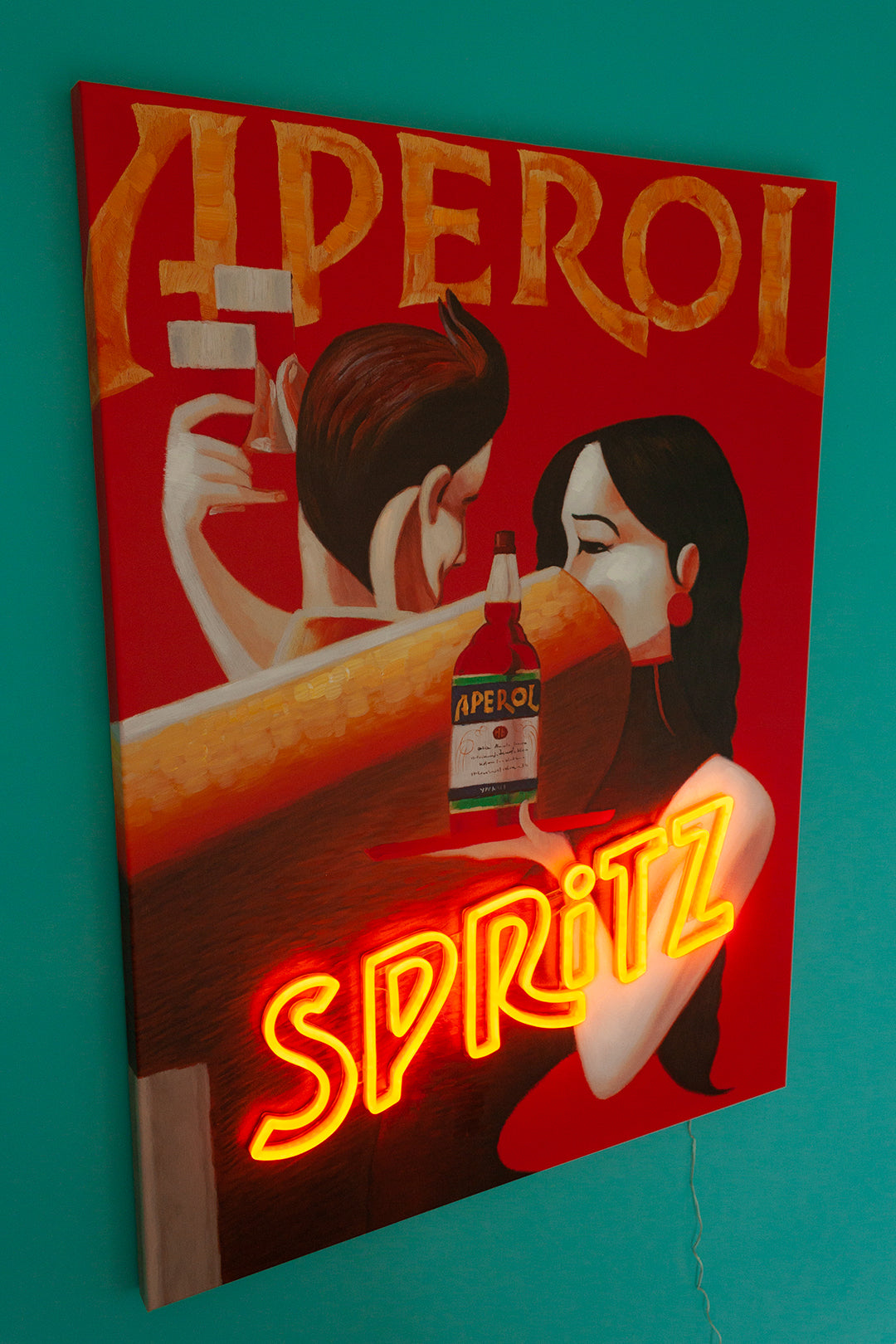 Aperol Spritz Neon Wall Art