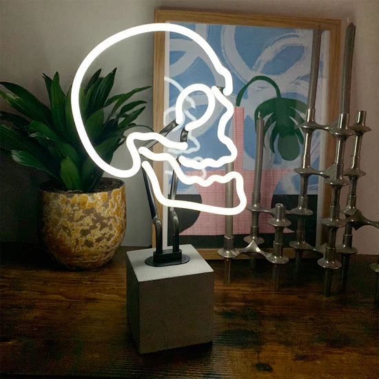 Neon Skull Sign