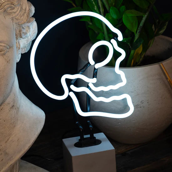 Neon Skull Sign