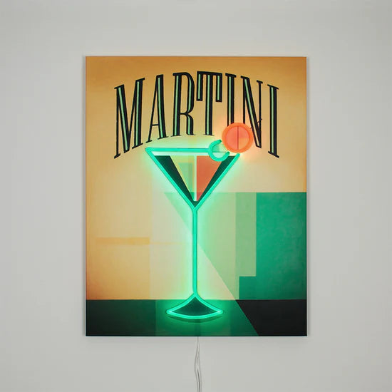 'Martini' - Wall Painting (LED Neon)