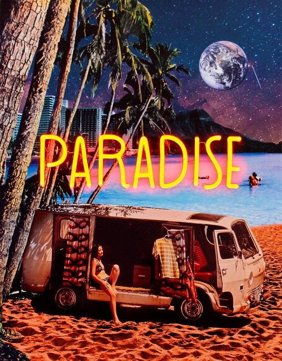 'Paradise' - Wall Painting LED Neon
