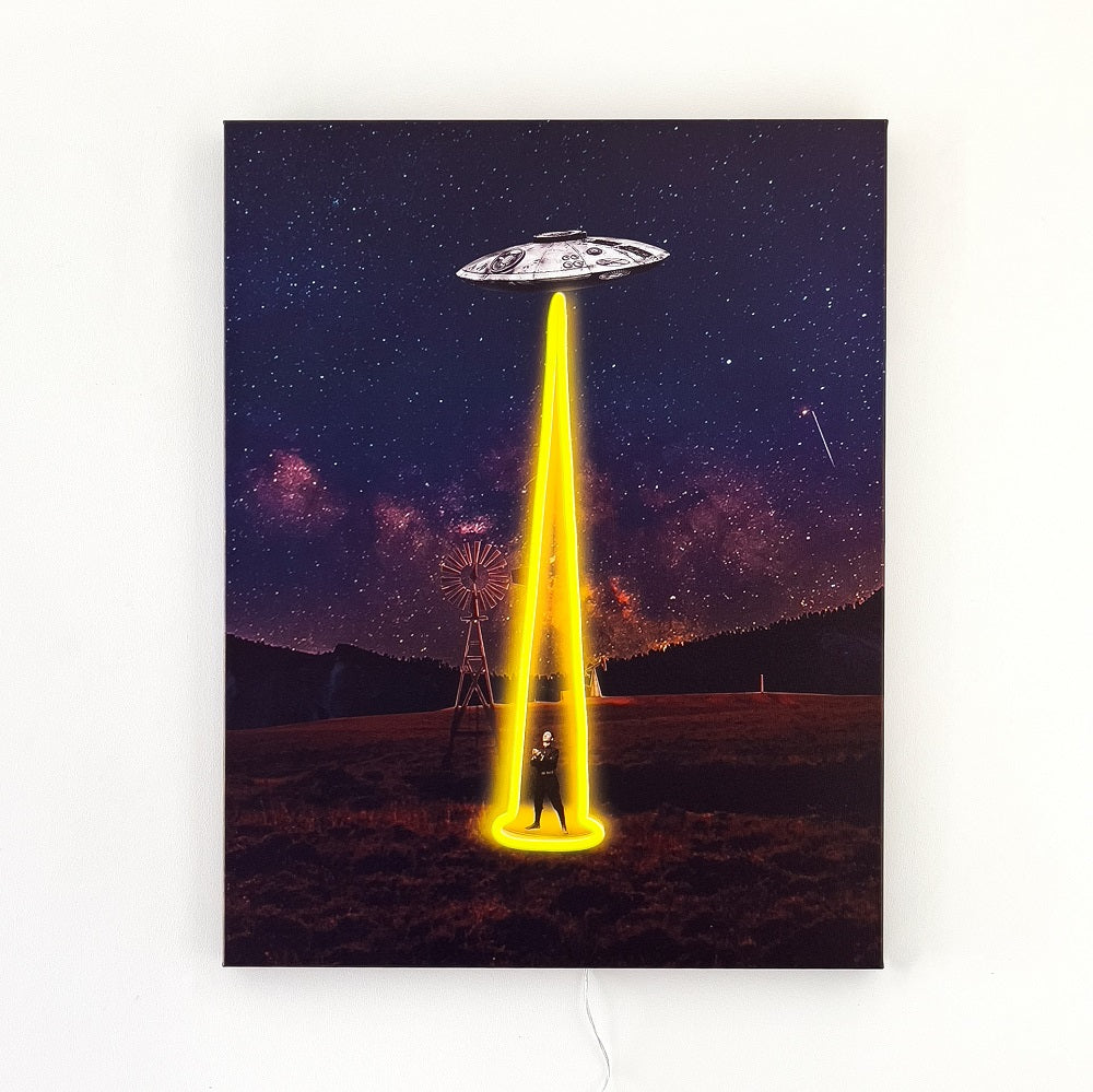 'UFO' Wall Artwork - Neon