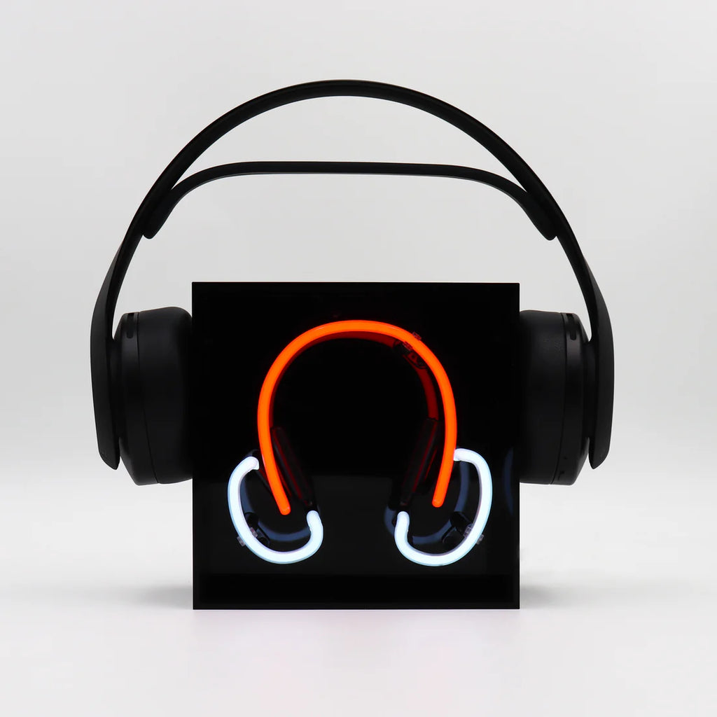Headphones - Mini Glass Neon Red