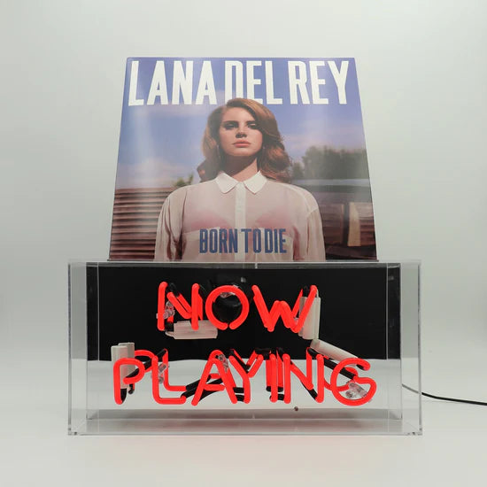 Now Playing - Glass Neon Sign